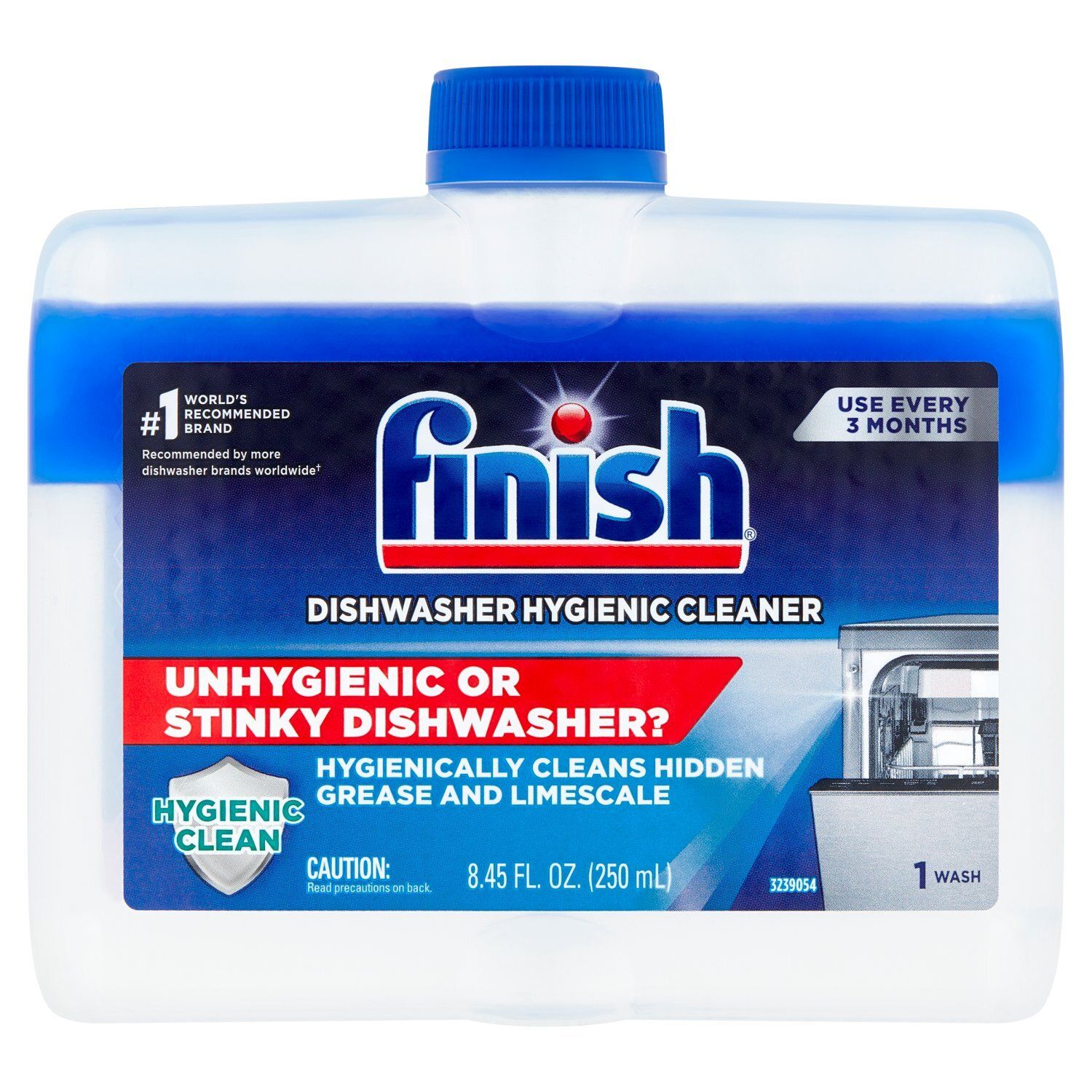 Finish Dishwasher Hygienic Cleaner, 8.45 fl oz