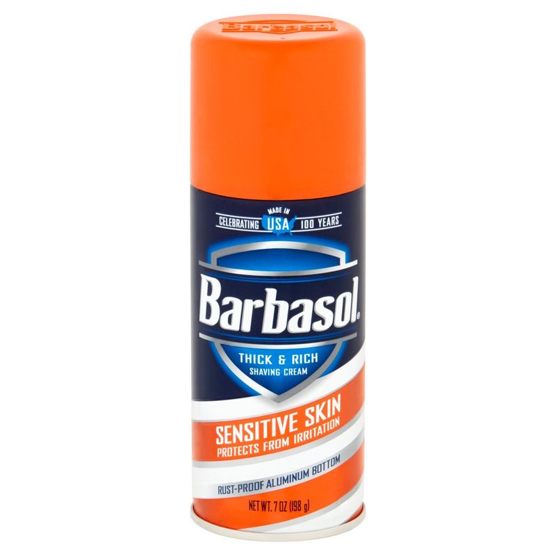 Barbasol Sensitive Skin Thick &amp; Rich Shaving Cream, 7 oz