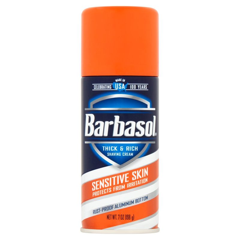 Barbasol Sensitive Skin Thick &amp; Rich Shaving Cream, 7 oz