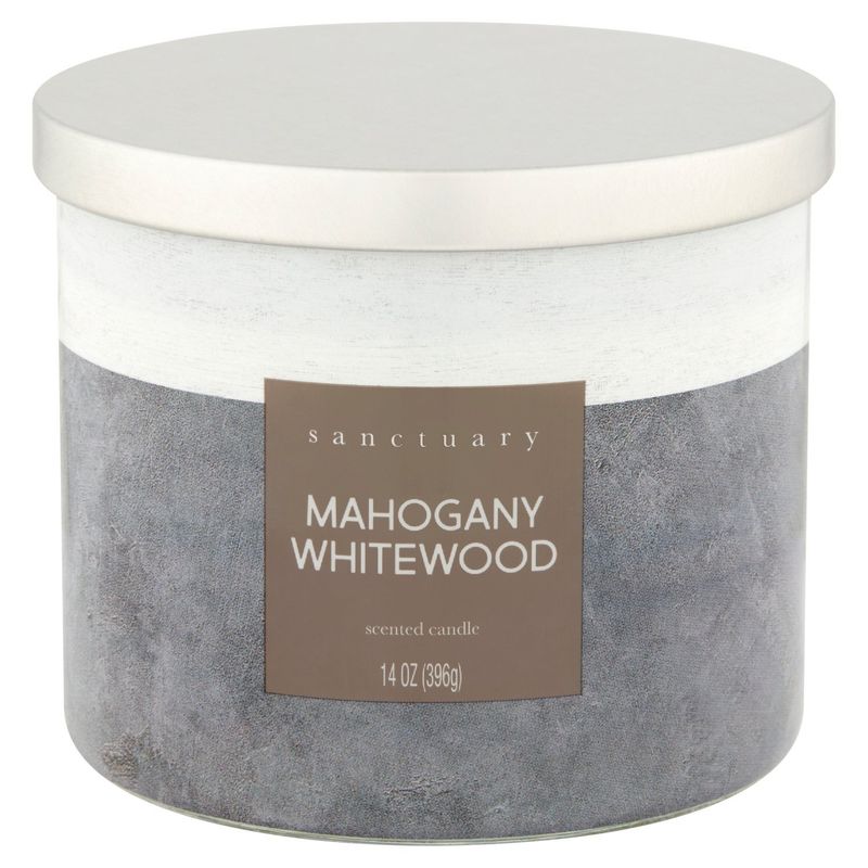 Sanctuary Mahogany Whitewood Scented Candle, 14 oz