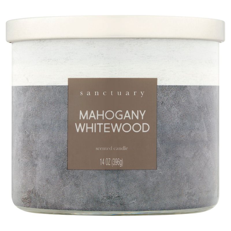 Sanctuary Mahogany Whitewood Scented Candle, 14 oz