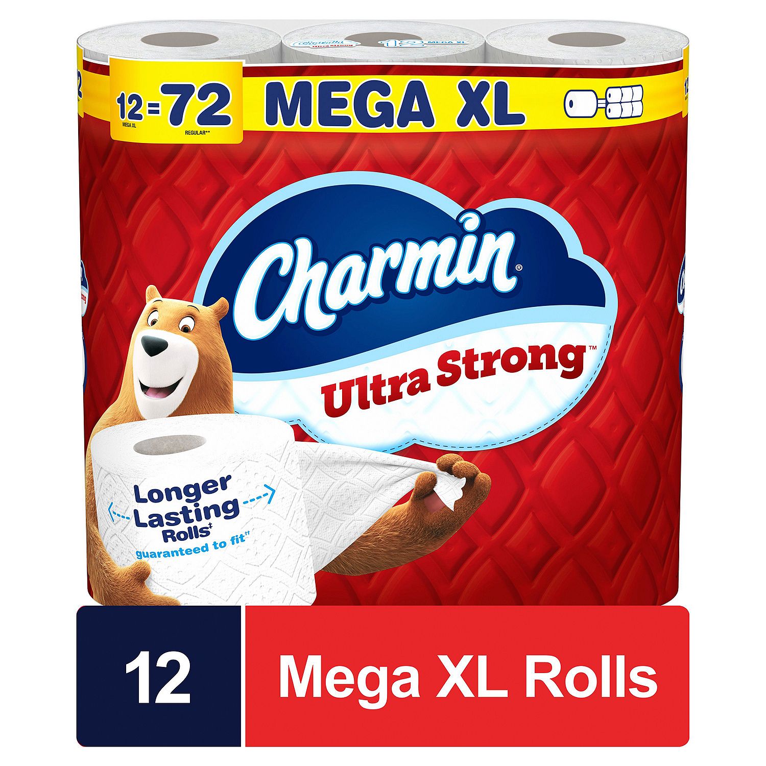 Charmin Ultra Strong Toilet Paper, 12 Mega XL Rolls