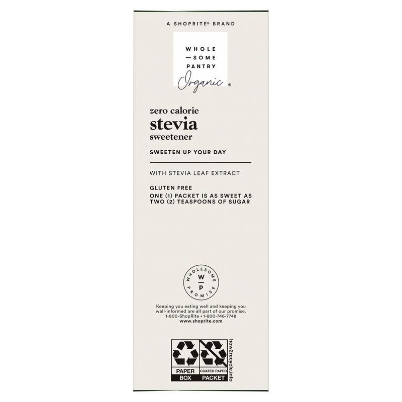 Wholesome Pantry Organic Zero Calorie Stevia Sweetener, 200 count, 7 oz