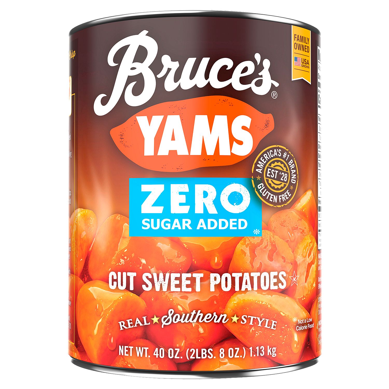 Bruce's Yams Zero Sugar Added Cut Sweet Potatoes, 40 oz