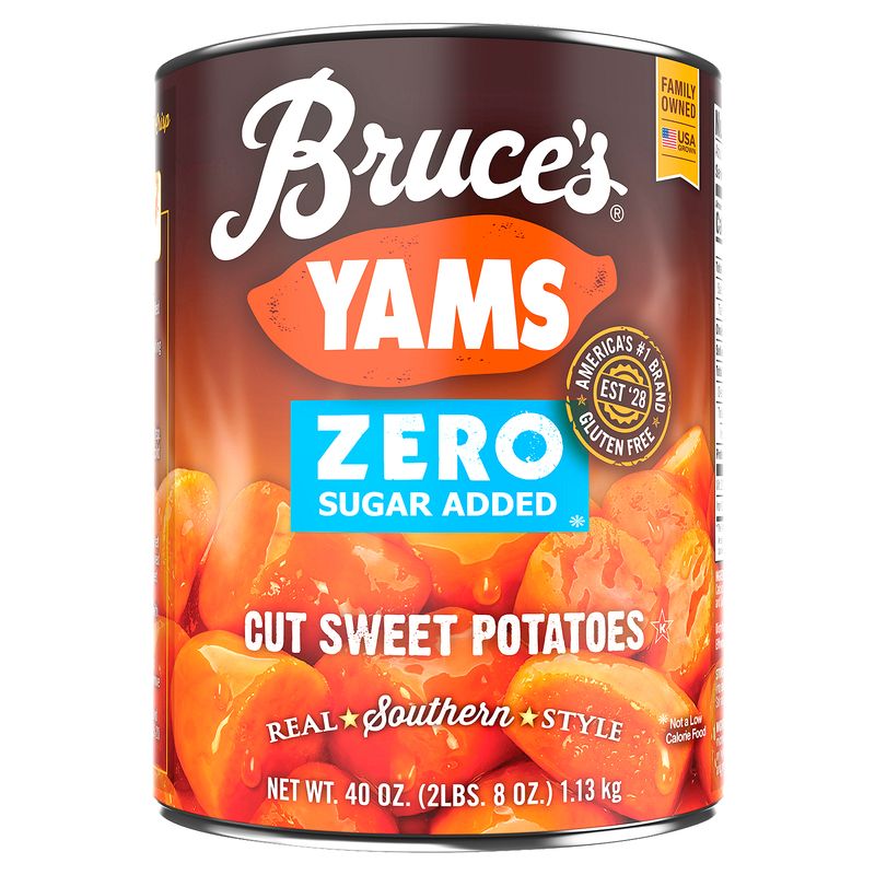 Bruce's Yams Zero Sugar Added Cut Sweet Potatoes, 40 oz