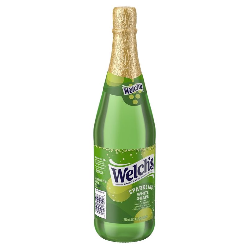 Welch's Sparkling White Grape Non-Alcoholic Juice Cocktail from Concentrate, 25.4 fl oz
