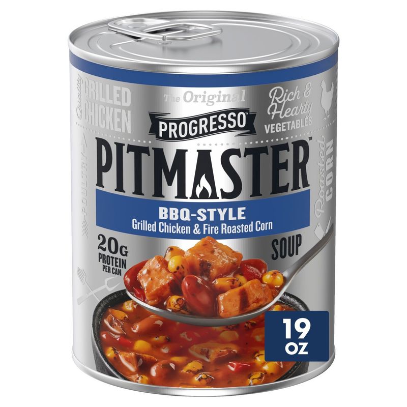 Progresso Pitmaster BBQ-Style Grilled Chicken &amp; Fire Roasted Corn Soup, 19 oz