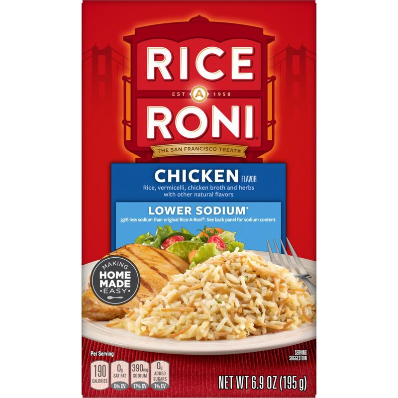 Rice A Roni Rice &amp; Vermicelli Chicken Broth And Herbs Chicken Flavor 6.9 Oz