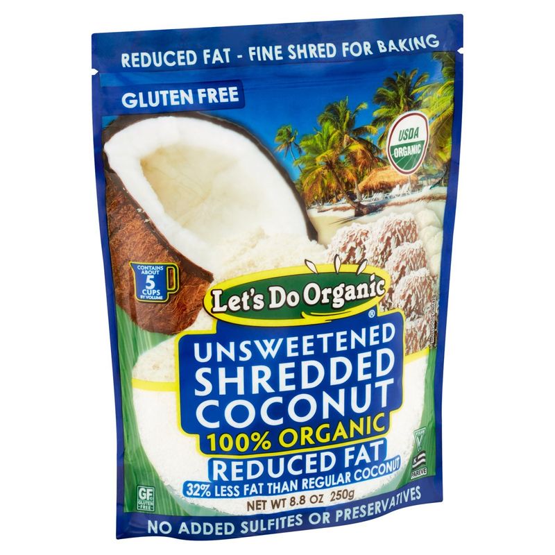 Let's Do Organic Reduced Fat Unsweetened Shredded Coconut, 8.8 oz