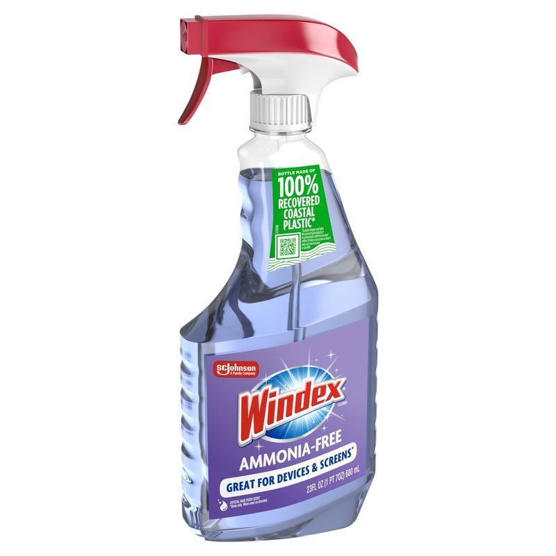 Windex Ammonia-Free Crystal Rain Fresh Scent Cleaner, 23 fl oz