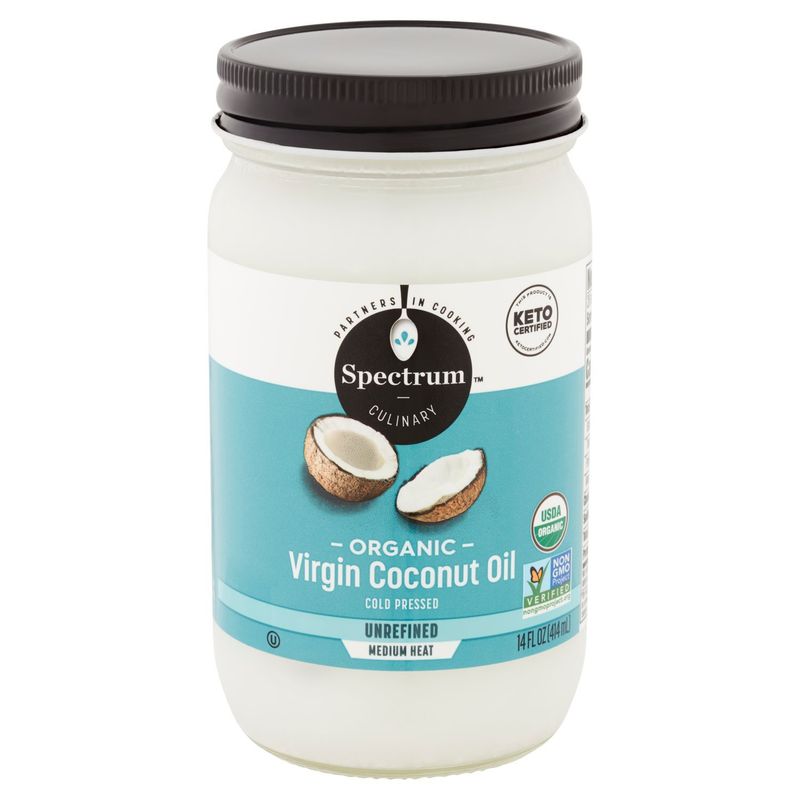 Spectrum Culinary Cold Pressed Unrefined Organic Virgin Coconut Oil, 14 fl oz