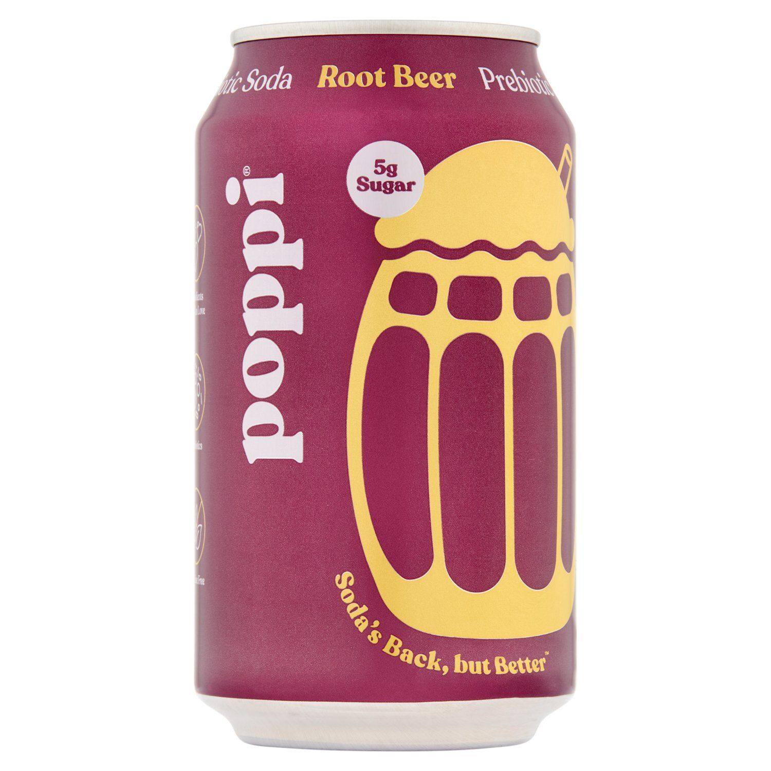 Poppi Root Beer Prebiotic Soda, 12 fl oz