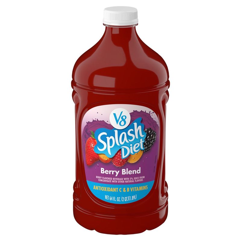 V8 Splash Diet Berry Blend Flavored Beverage, 64 fl oz