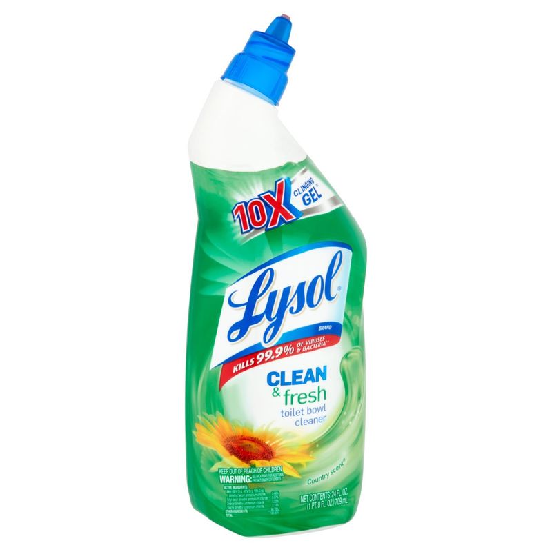 Lysol Clean &amp; Fresh Country Scent Toilet Bowl Cleaner, 24 fl oz