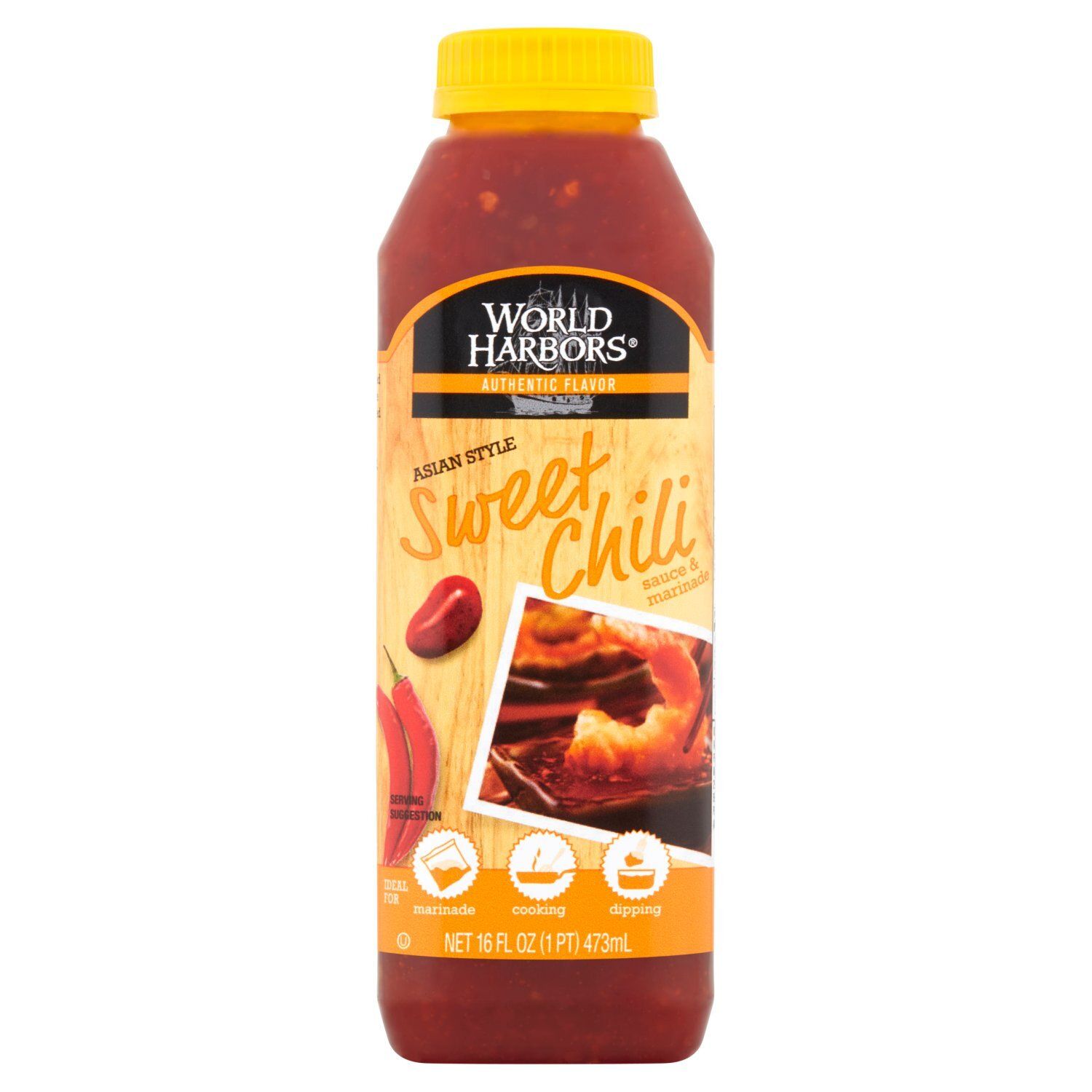 World Harbors Asian Style Sweet Chili Sauce &amp; Marinade, 16 fl oz
