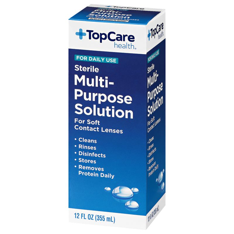 TopCare Soft Contact Lens Solution - Multi-Purpose No Rub, 12 fl oz