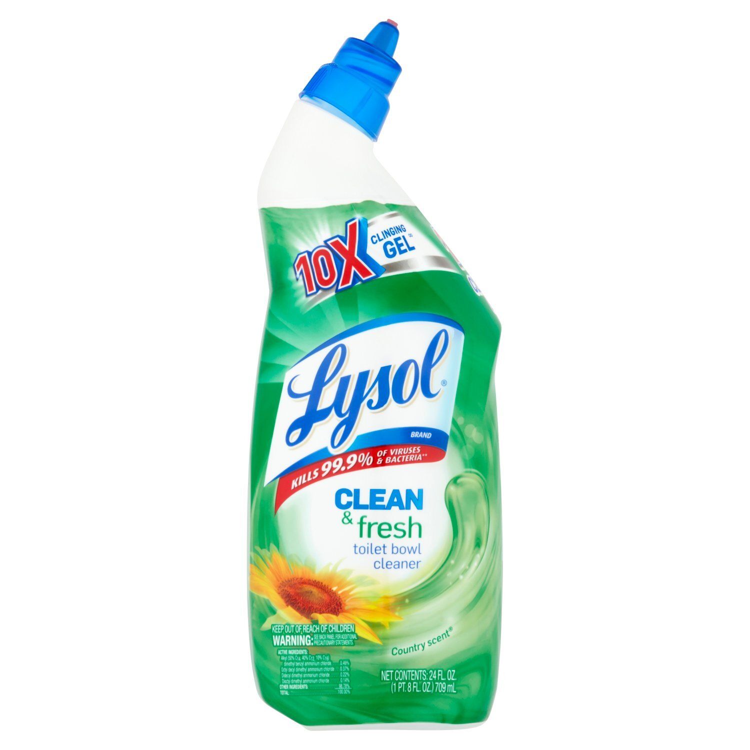 Lysol Clean &amp; Fresh Country Scent Toilet Bowl Cleaner, 24 fl oz