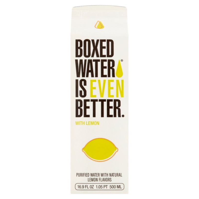 Boxed Water Is Even Better Purified Water with Lemon, 16.9 fl oz