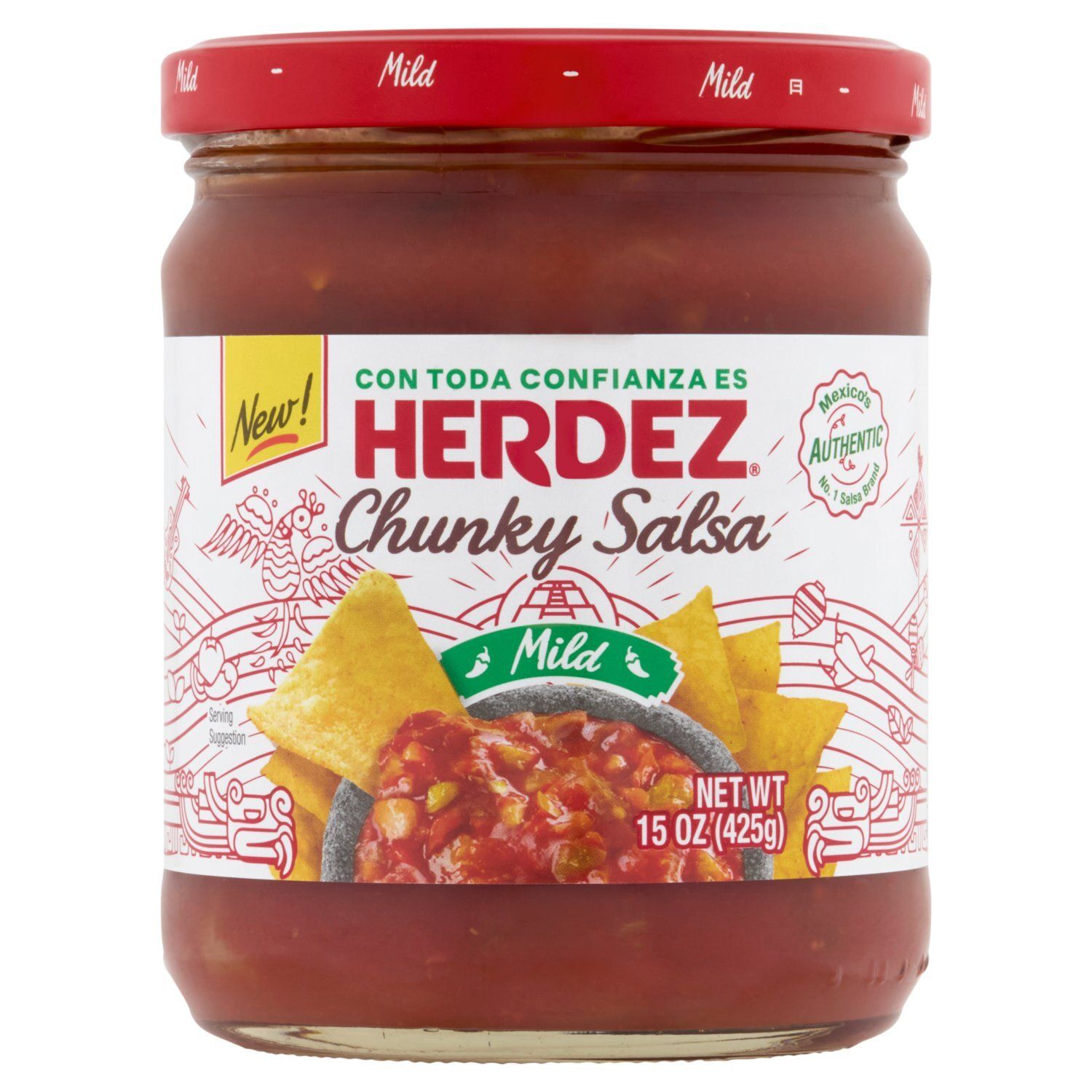 Herdez Mild Chunky Salsa, 15 oz