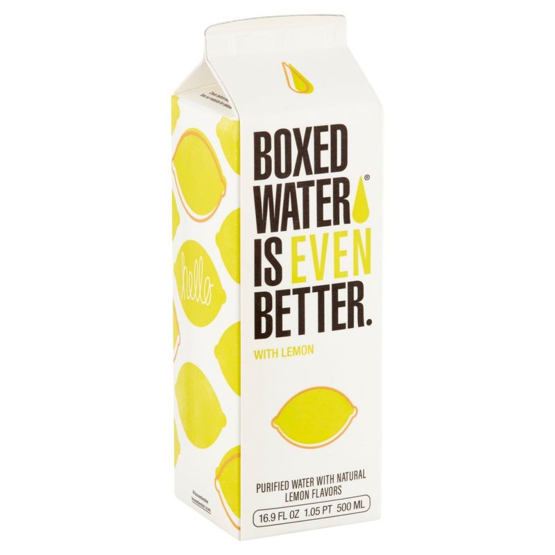 Boxed Water Is Even Better Purified Water with Lemon, 16.9 fl oz