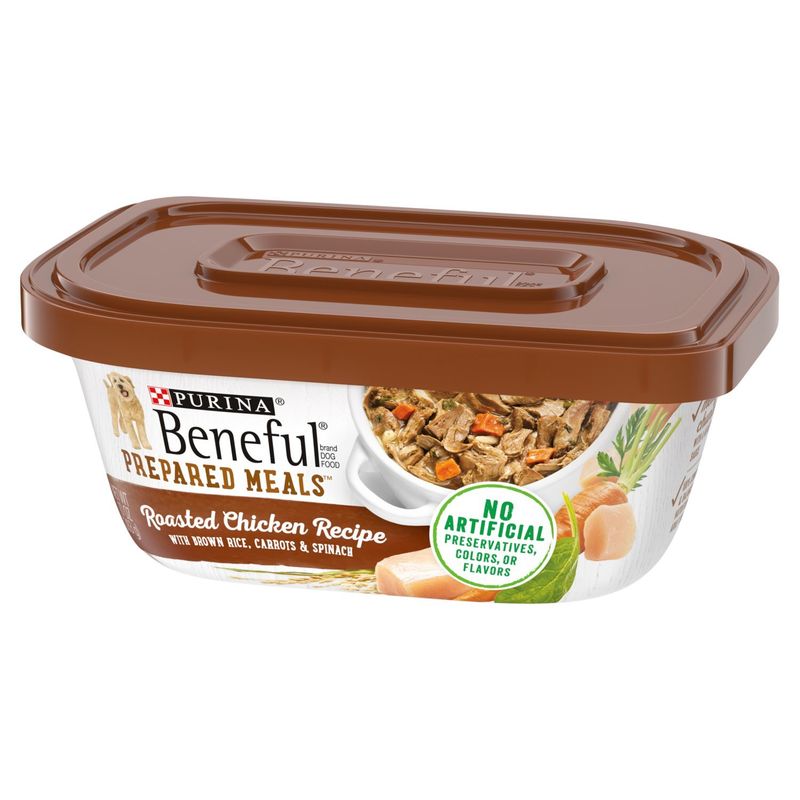 Purina Beneful Prepared Meals Roasted Chicken Recipe Dog Food, 10 oz