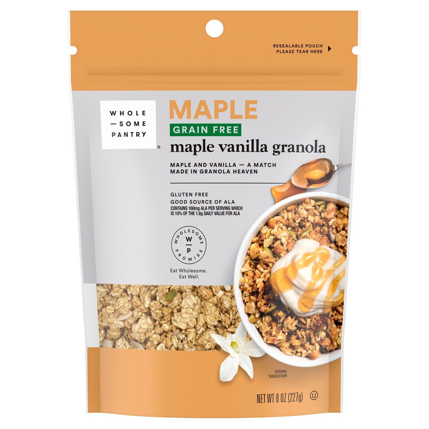 Wholesome Pantry Maple Vanilla Grain Free Granola, 8 oz