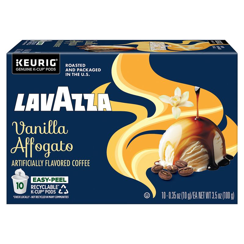 Lavazza Vanilla Affogato Coffee K-Cup Pods, 0.35 oz, 10 count