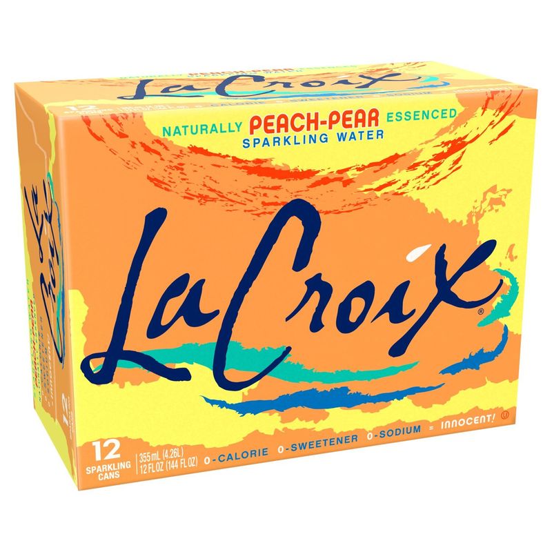 LaCroix Peach-Pear Sparkling Water, 12 fl oz, 12 count