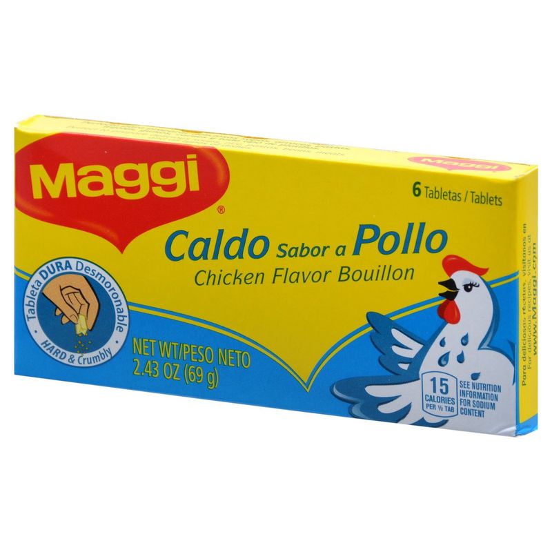 Maggi Chicken Flavor Bouillon Tablets, 6 count, 2.43 oz