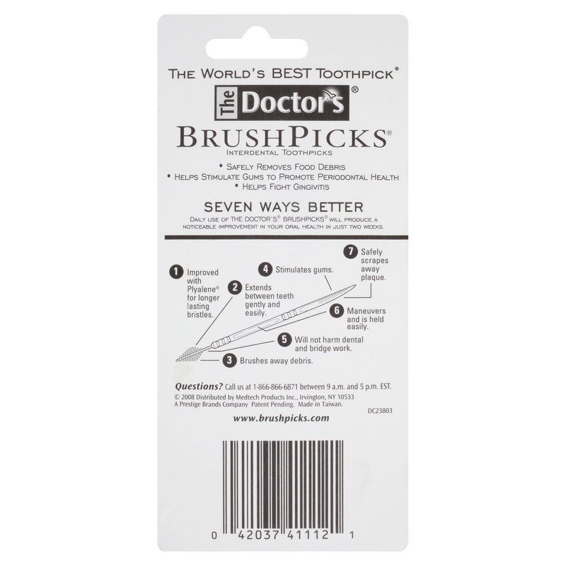 The Doctor's BrushPicks Interdental Toothpicks, 120 count