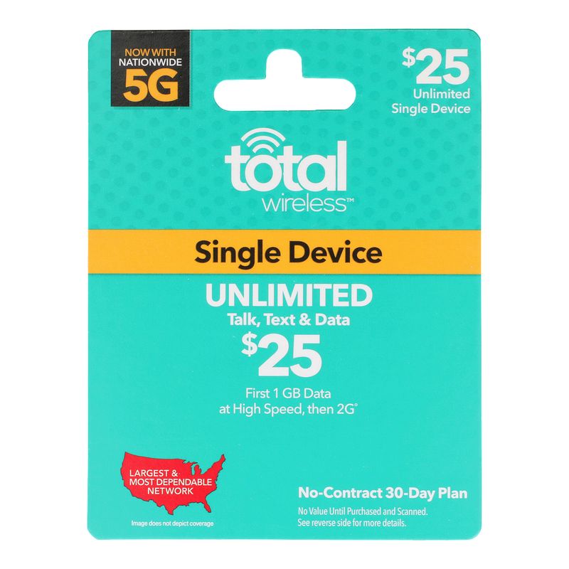 Total Wireless $25 Gift Card, 1 each