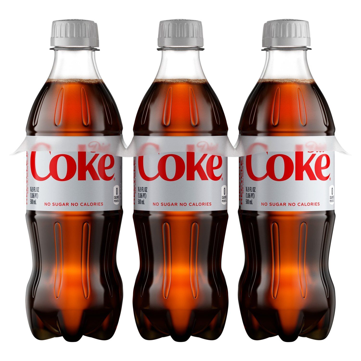 Diet Coke Soda, 16.9 fl oz, 6 count