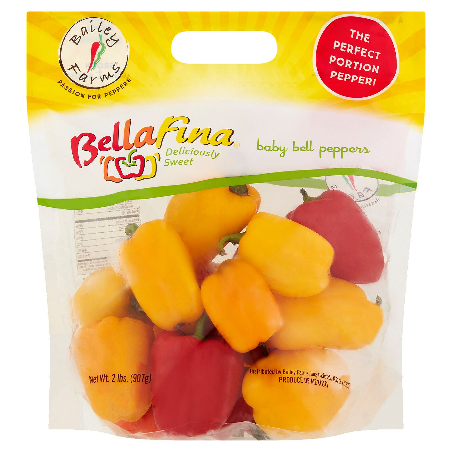 Bailey Farms BellaFina Baby Bell Peppers, 2 lb bag