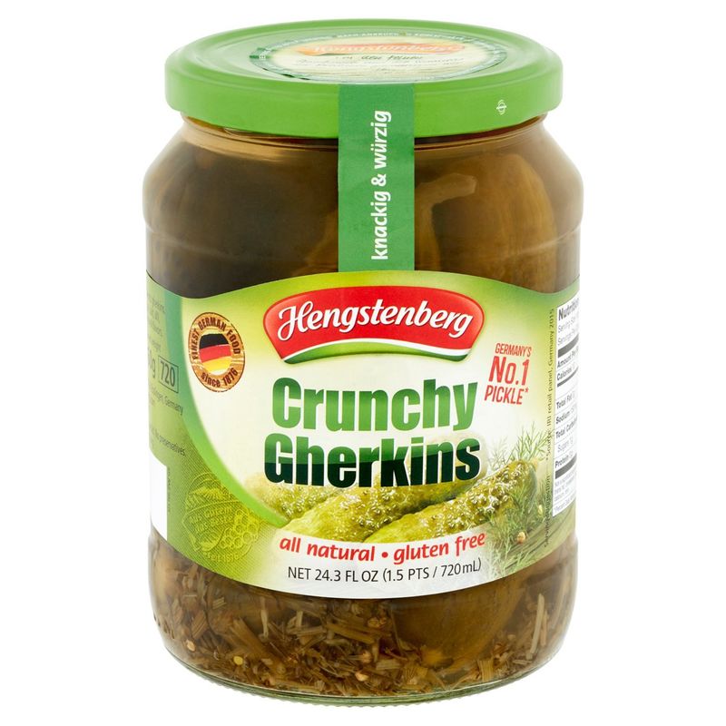 Hengstenberg Crunchy Gherkins, 24.3 fl oz
