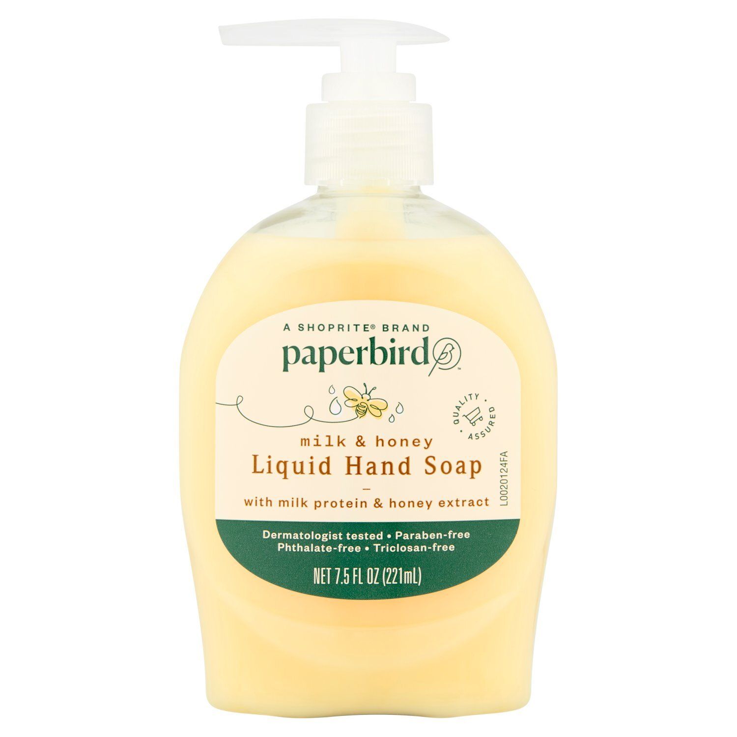 Paperbird Milk &amp; Honey Liquid Hand Soap, 7.5 fl oz