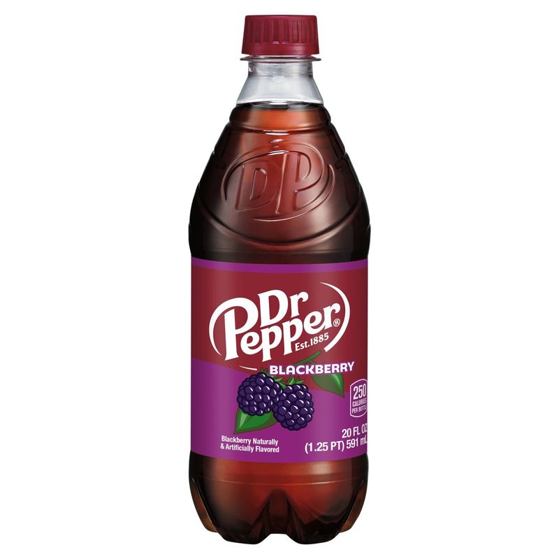 Dr Pepper Blackberry Soda, 20 fl oz