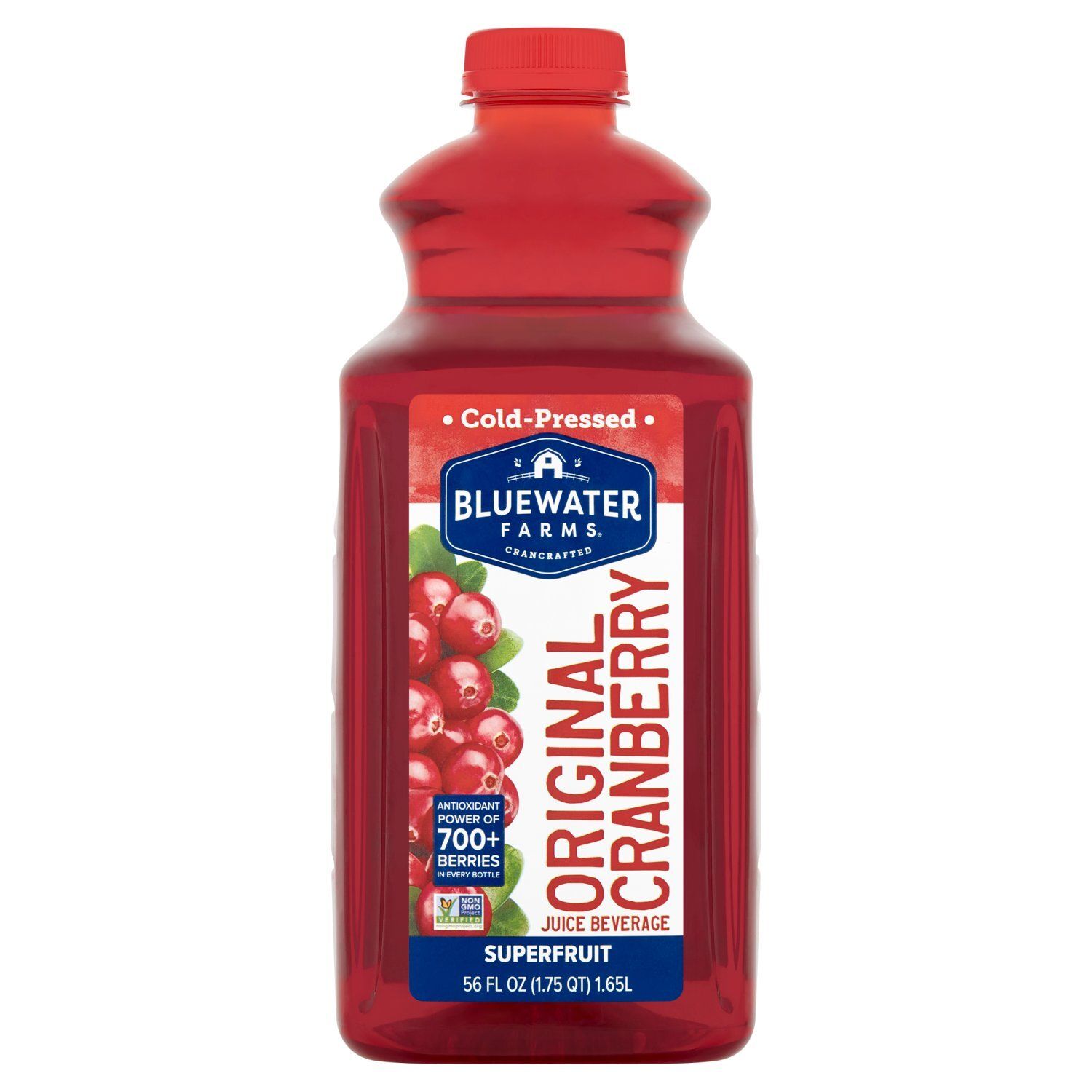 Bluewater Farms Original Cranberry Superfruit Juice Beverage, 56 fl oz