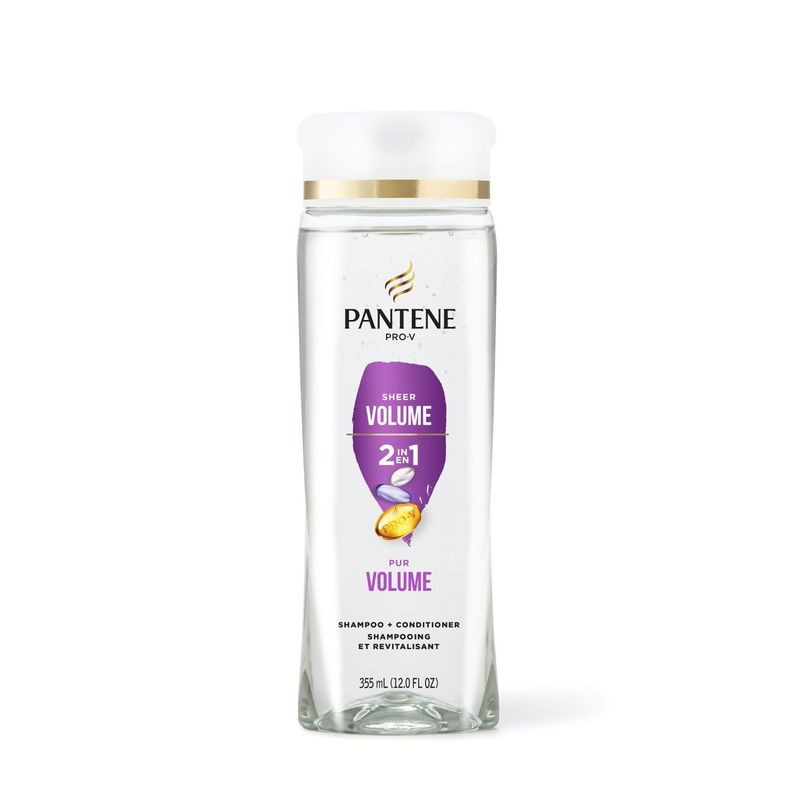 Pantene Sheer Volume 2-in-1 Shampoo &amp; Conditioner 12.0oz