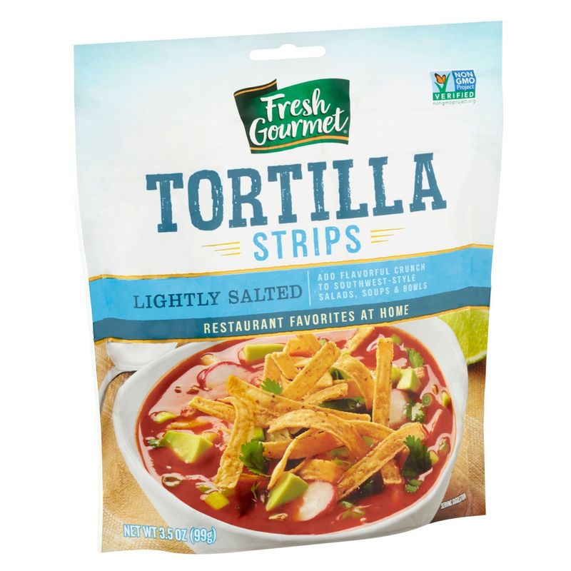 Fresh Gourmet Lightly Salted Tortilla Strips, 3.5 oz