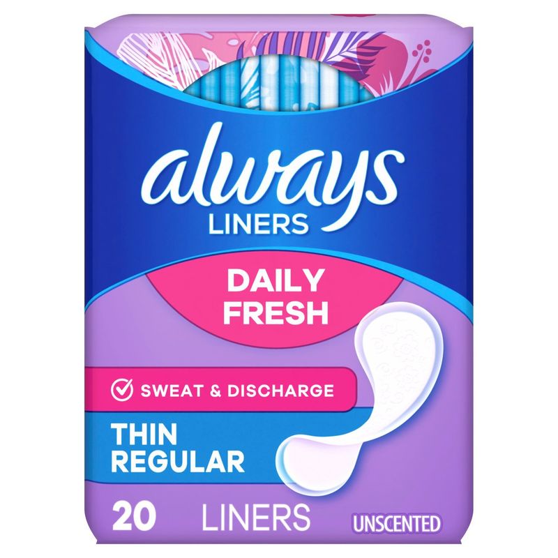 always Thin Mince No Feel Protection Liners, 20 count