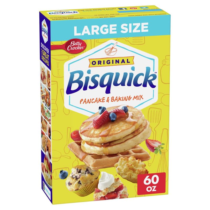 Betty Crocker Bisquick Original Pancake &amp; Baking Mix Large Size, 60 oz