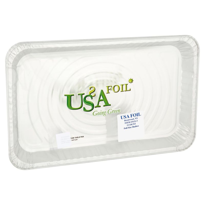 USA Foil (1/2) Size Steam Table Pan, 5 count