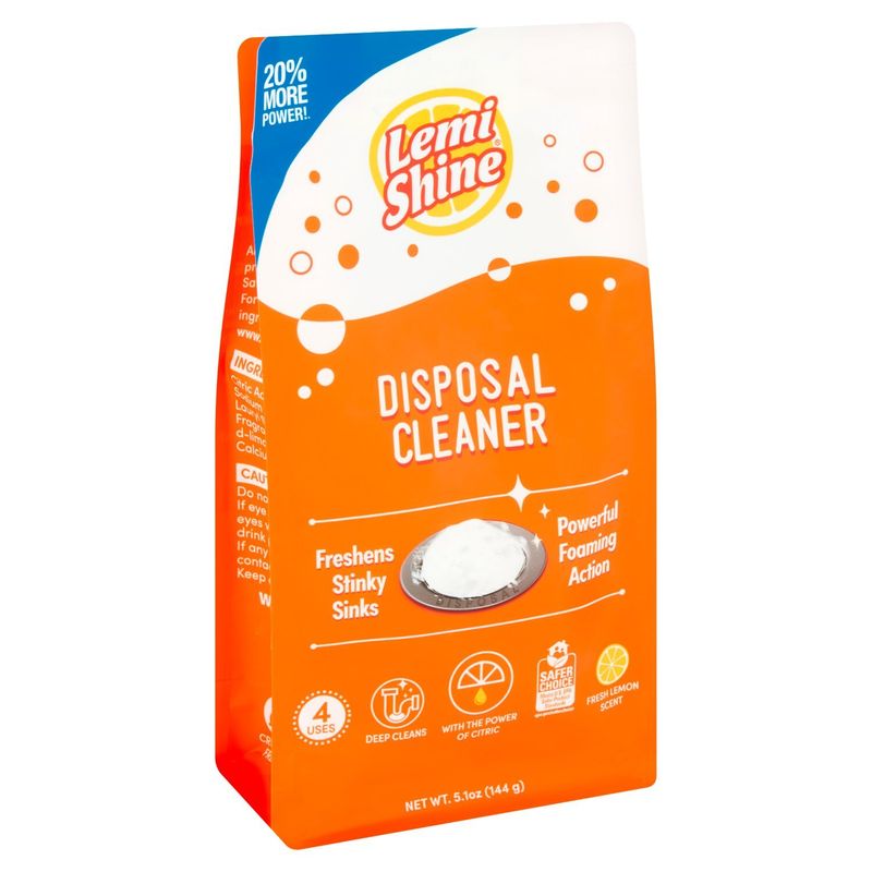 Lemi Shine Fresh Lemon Scent Disposal Cleaner, 5.1 oz
