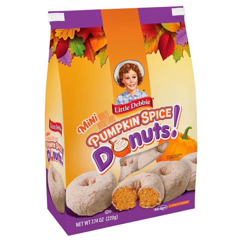McKee Little Debbie Mini Pumpkin Spice Donuts, 7.74 oz