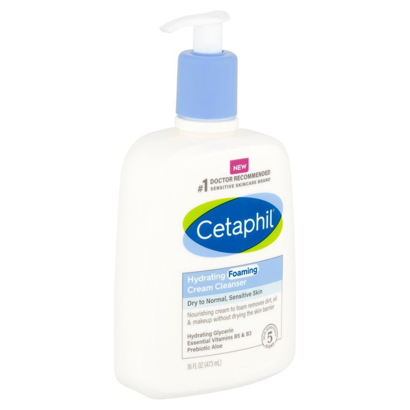 Cetaphil Hydrating Foaming Cream Cleanser, 16 fl oz