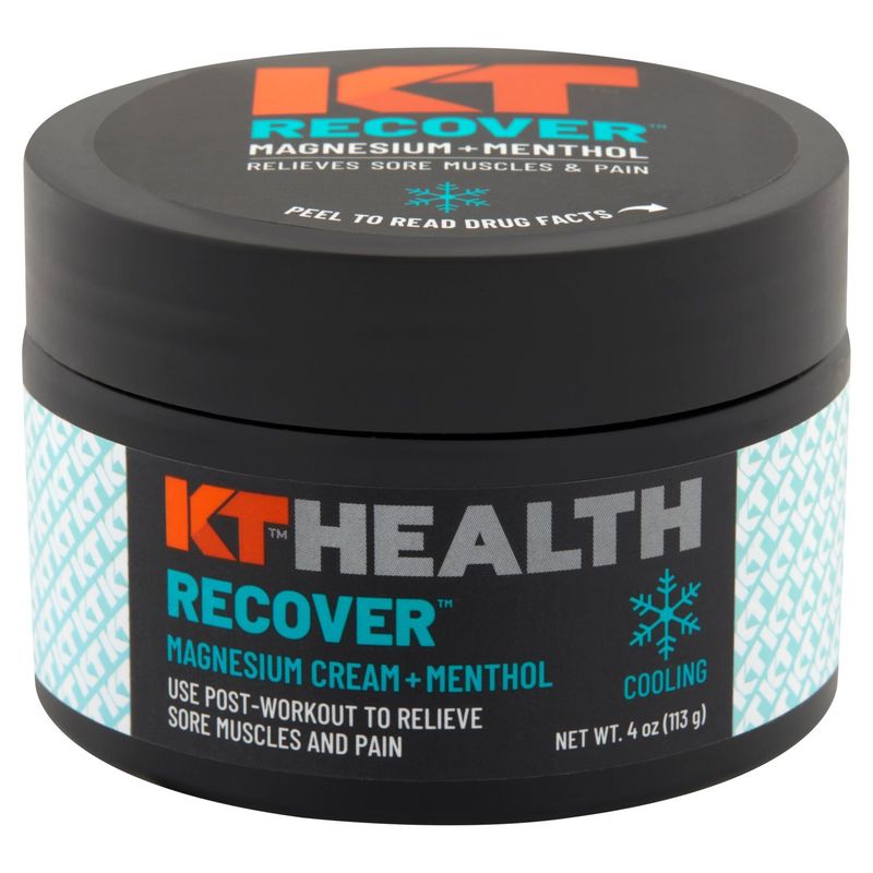 KT Health Recover Magnesium Cream + Menthol, 4 oz