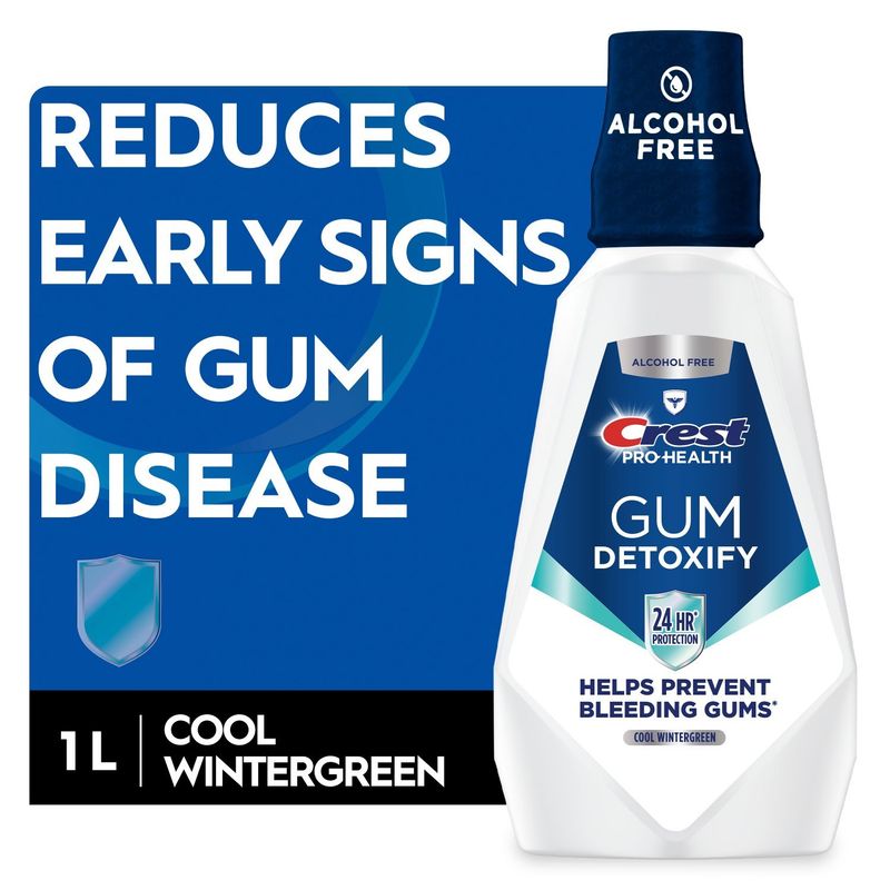 Crest Pro-Health Gum Detoxify Mouthwash/Mouth Rinse, Antigingivitis &amp; Antiplaque, Neutralizes Plaqu
