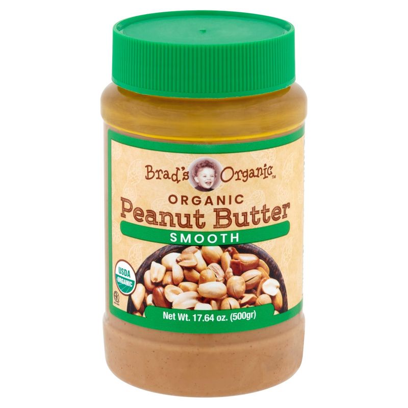 Brad's Organic Smooth Peanut Butter, 17.64 oz