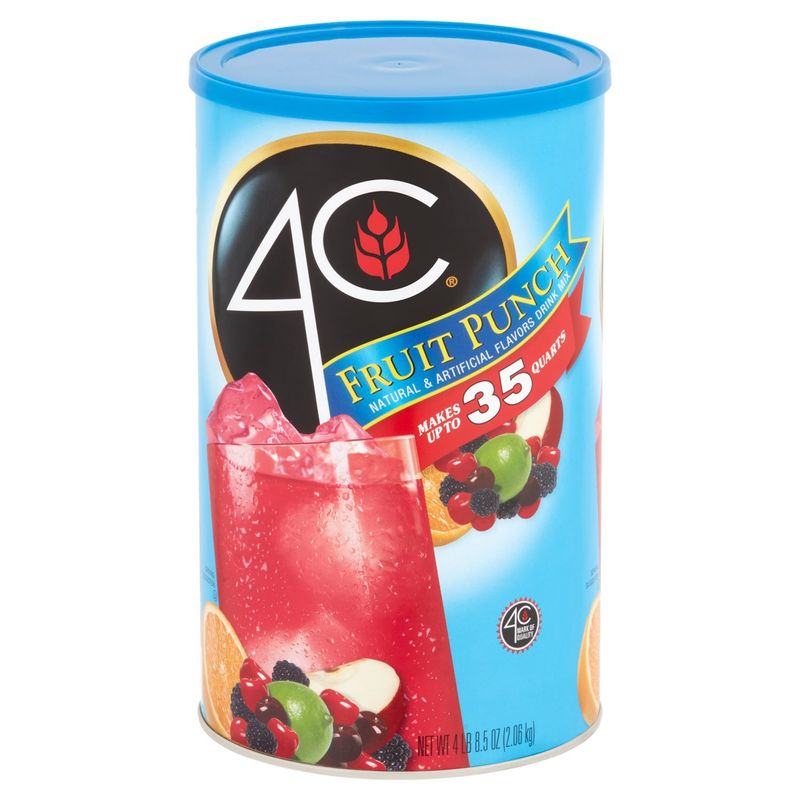 4C Fruit Punch Drink Mix, 4 lb 8.5 oz