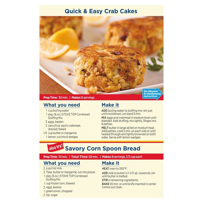 Stove Top Cornbread Stuffing Mix, 6 oz